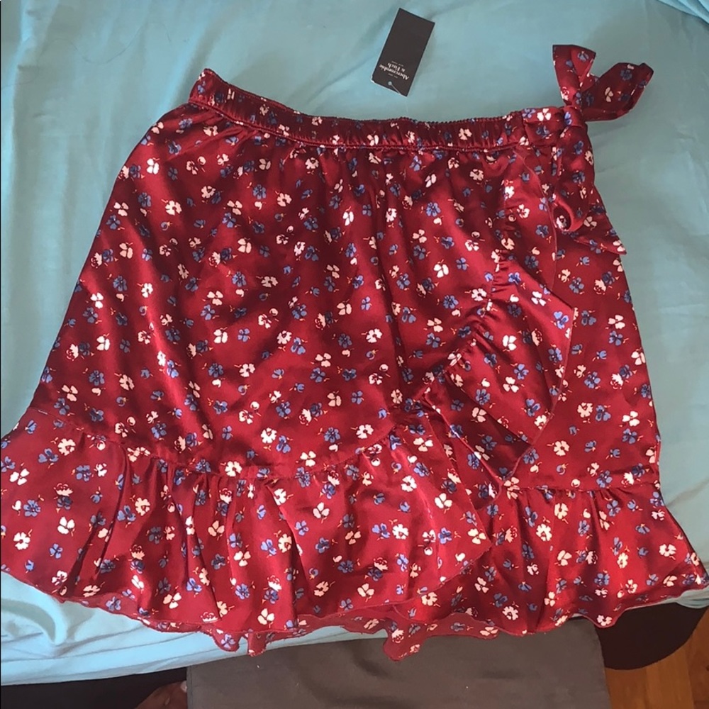 Silky floral skirt from Abercrombie & Fitch